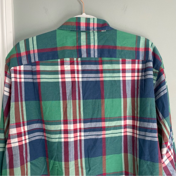 J. Crew "Summer Plaid" 100% Cotton Multicolor Button Down Shirt XL - Picture 10 of 17